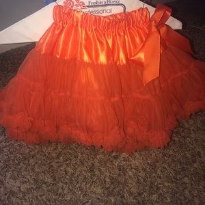 Orange toddler tutu