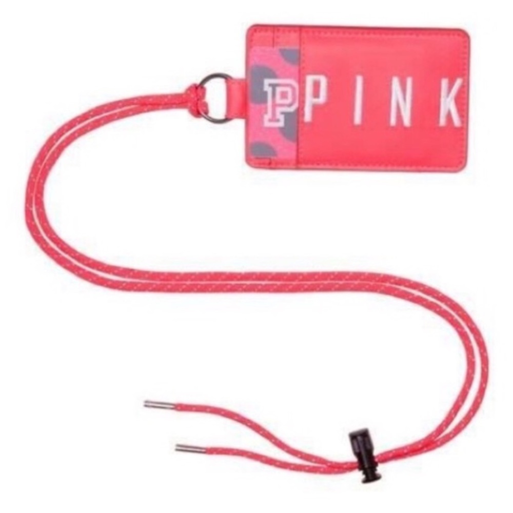 VS PINK Coral Lanyard & Card Holder - Picture 1 of 3