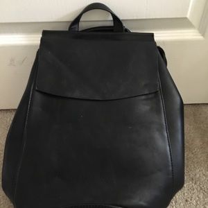 Leather backpack