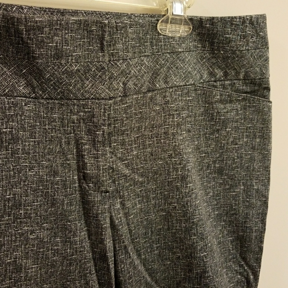 Express black and white slacks