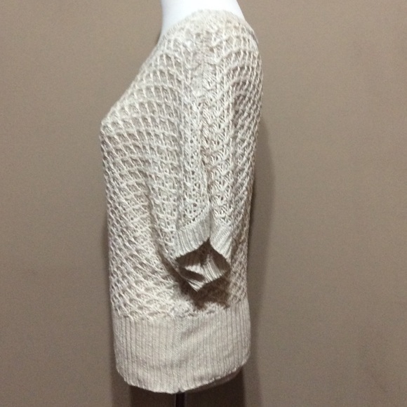 Crochet/Knit Dolman Sleeve Sweater - Picture 3 of 7