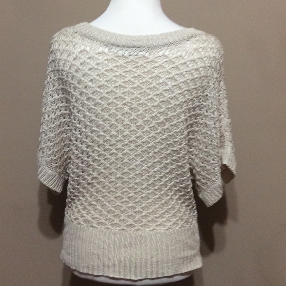 Crochet/Knit Dolman Sleeve Sweater - Picture 4 of 7