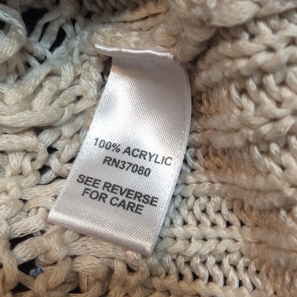 Crochet/Knit Dolman Sleeve Sweater - Picture 6 of 7