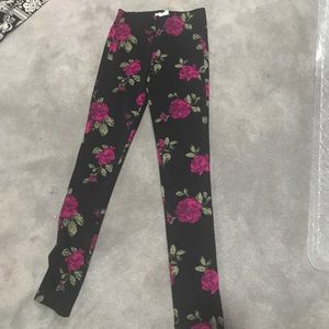 High rise rose pants