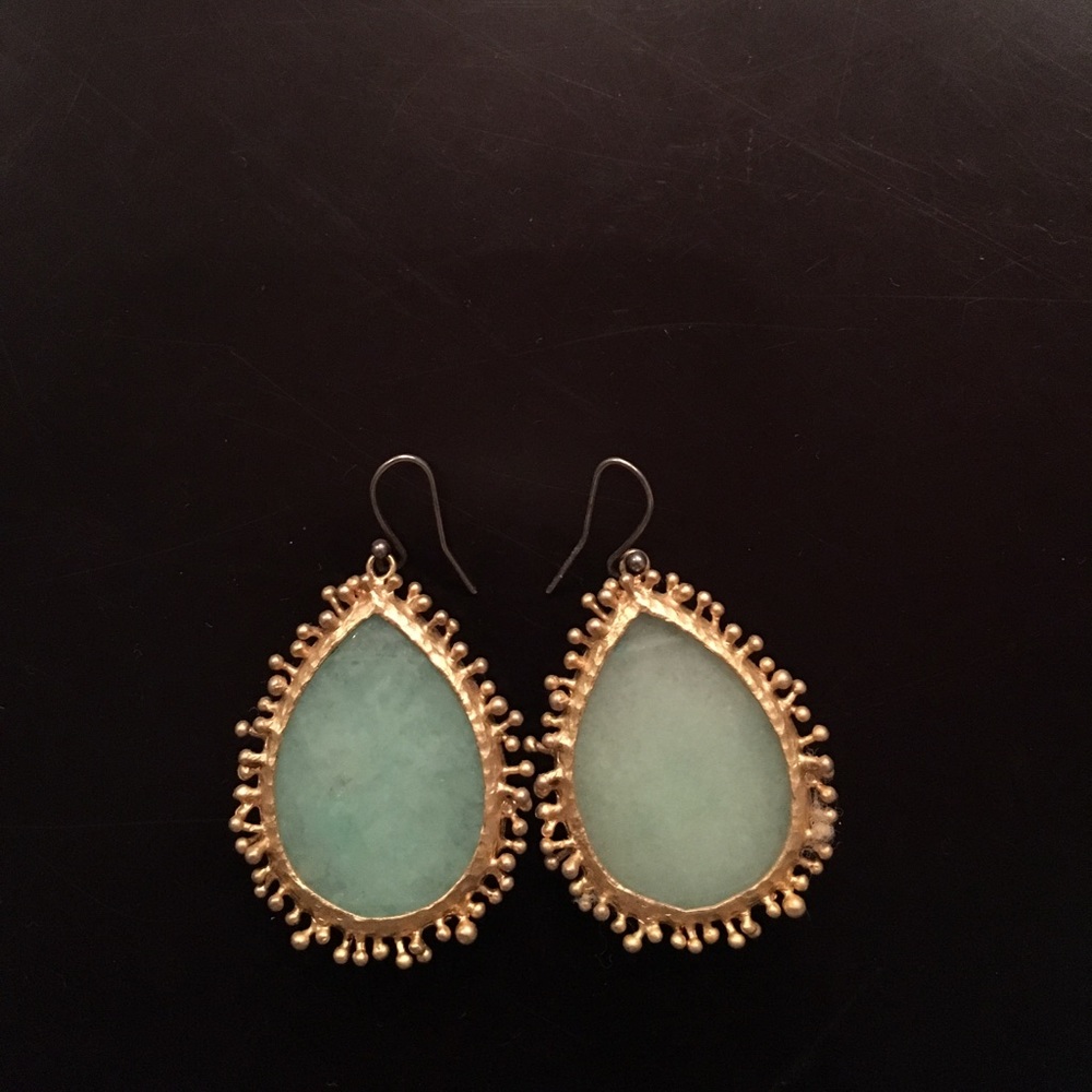 Jade dangle earrings