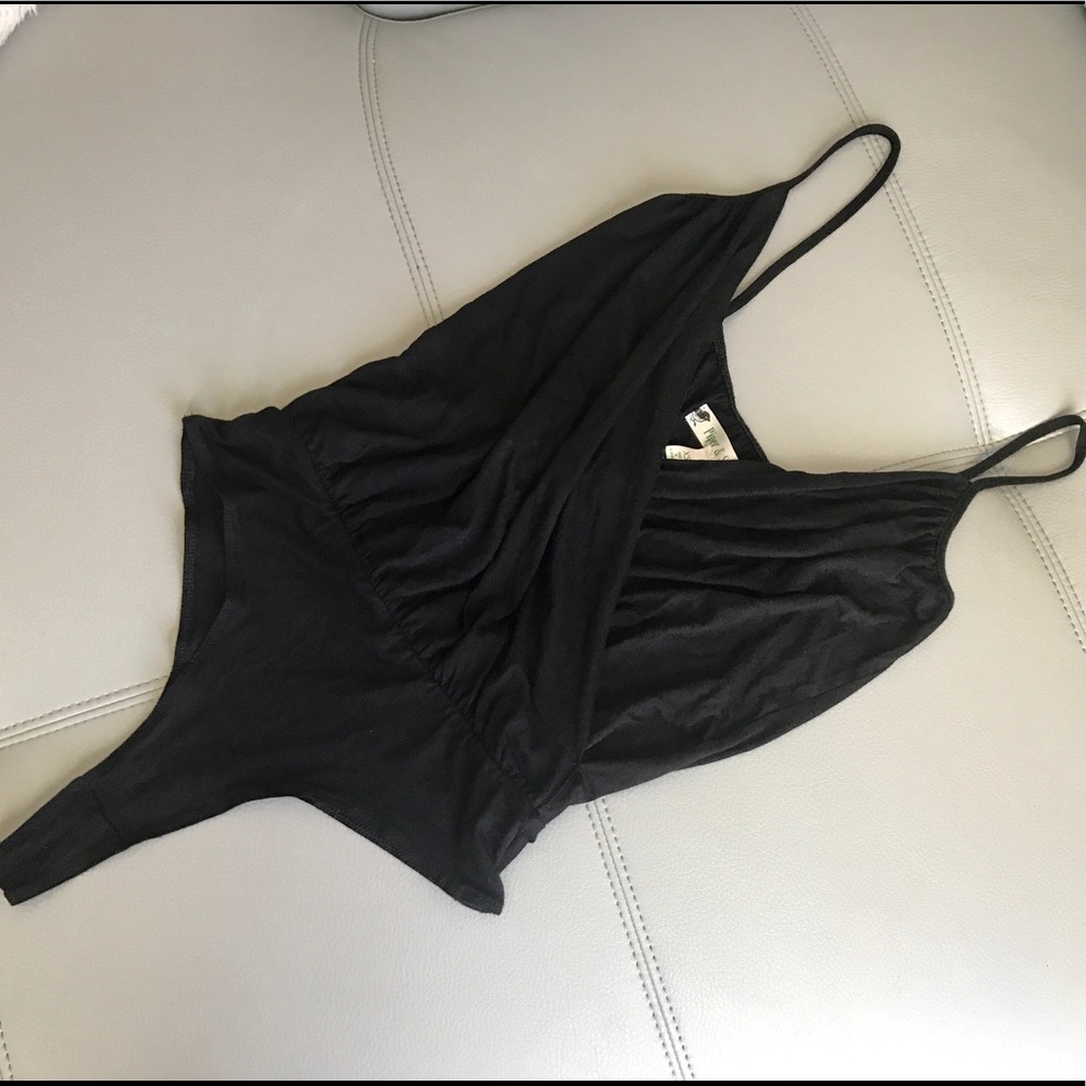 Black strappy Bodysuit NWT