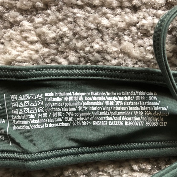 Olive Green Victoria’s Secret Lace Bralette - Picture 4 of 6