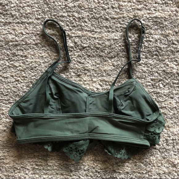 Olive Green Victoria’s Secret Lace Bralette - Picture 3 of 6