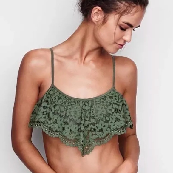 Victoria's Secret Other - Olive Green Victoria’s Secret Lace Bralette