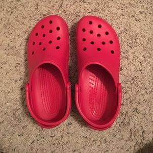 Red crocs