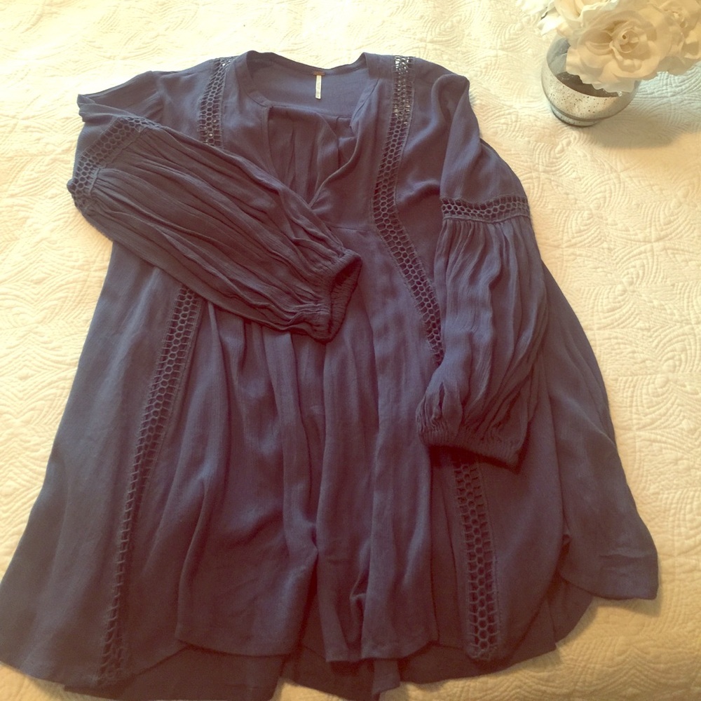 Free People oversized Tunic w/ Bell Sleeves