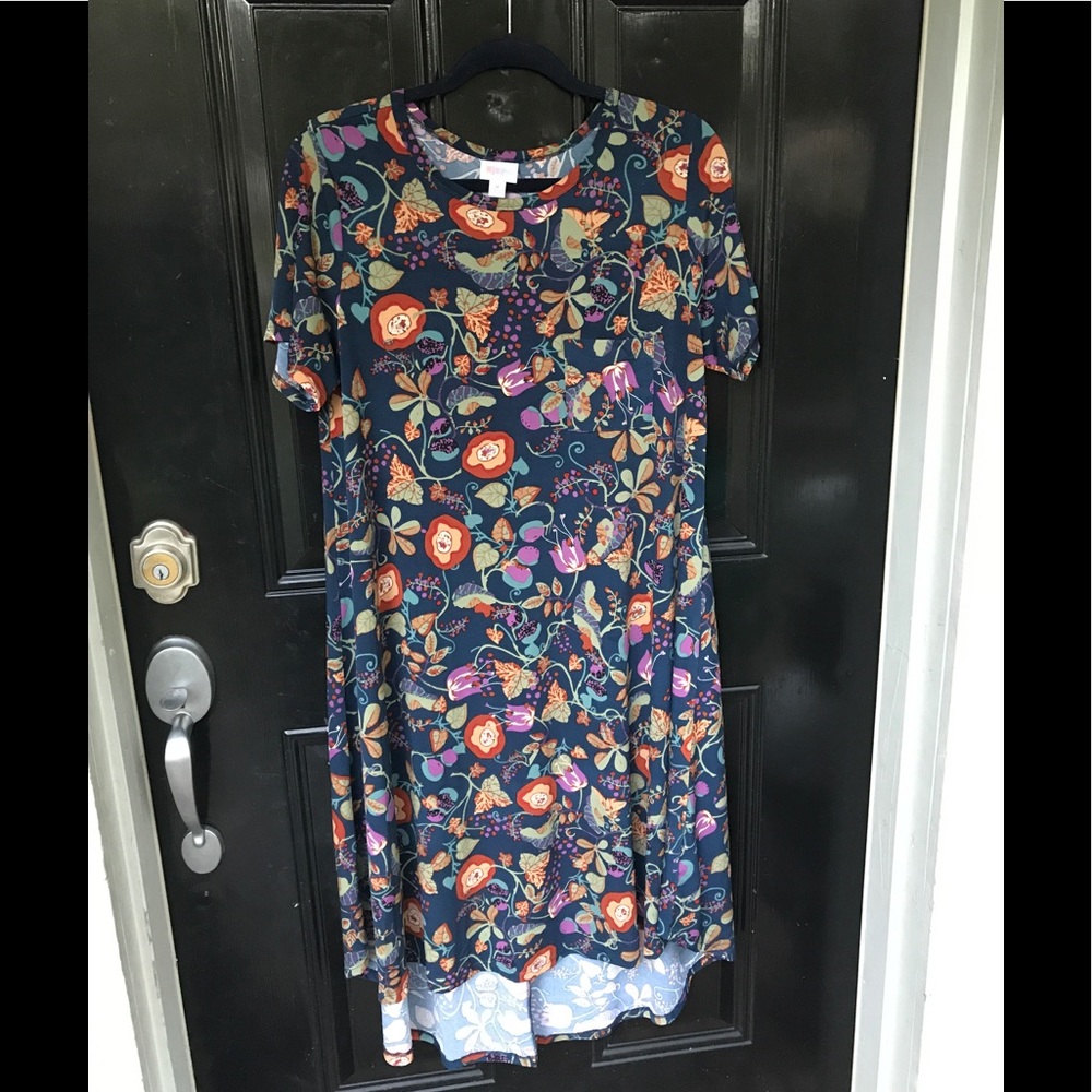 🦄LulaRoe Floral Carly - Slinky Material❤️