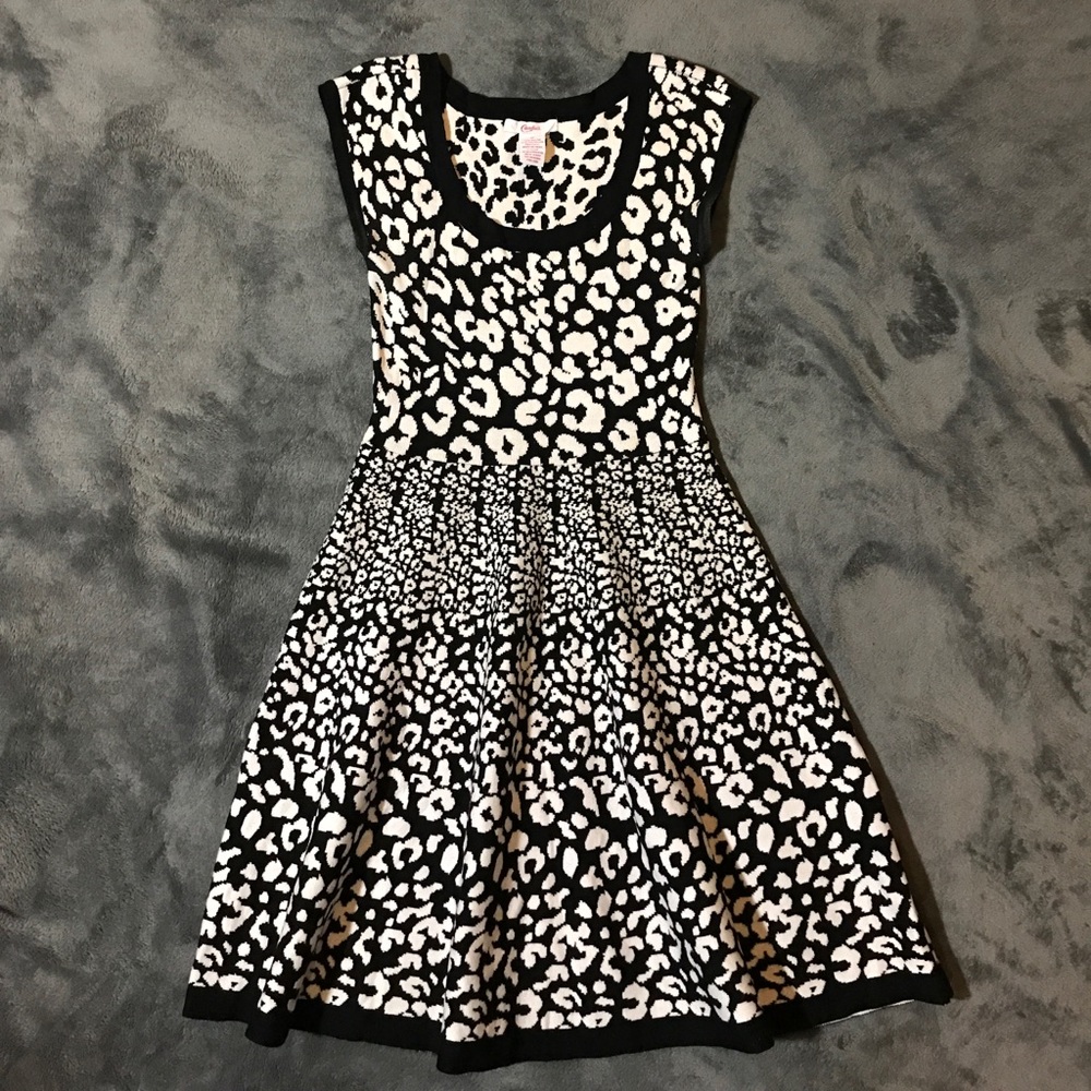 "Candies" Black & White Sweater Dress
