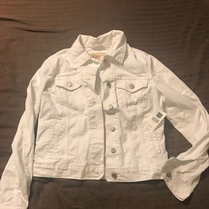 Gap Small White Denim Jacket