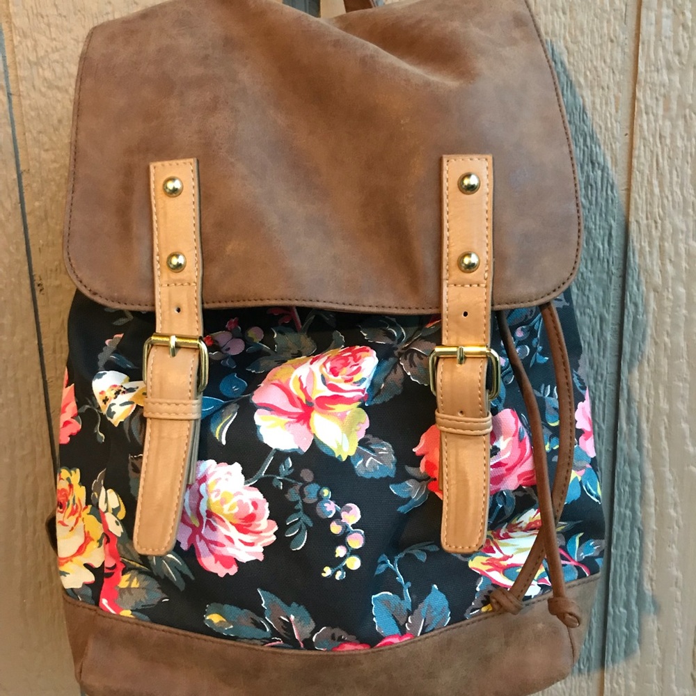 American Eagle Floral Backpack