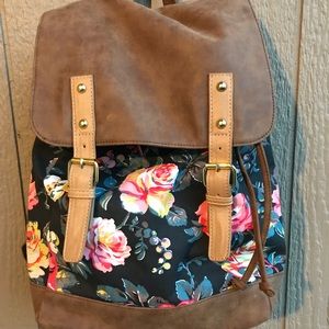 American Eagle Floral Backpack