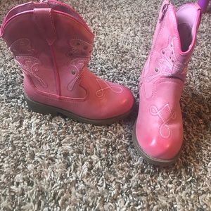Pink cowgirl boots for kids