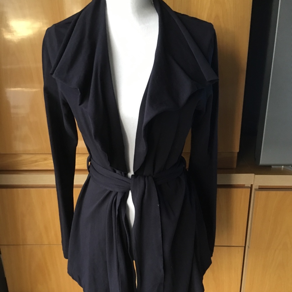 Navy Blue light weight wrap cover with tie XS