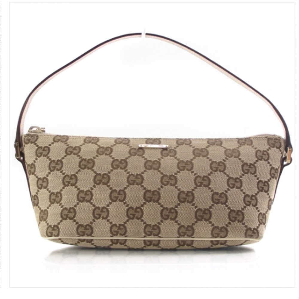 Authentic Gucci monogram pochette