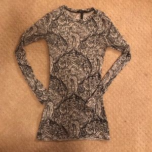 BCBGMAXAZRIA woman stretchy long sleeve shirt xxs