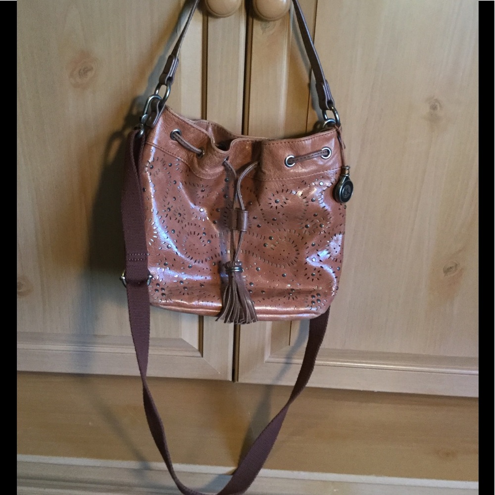 The Sak Brown Leather Crossbody/Handbag
