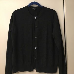 Eileen fisher, large, Marino wool, gray cardigan