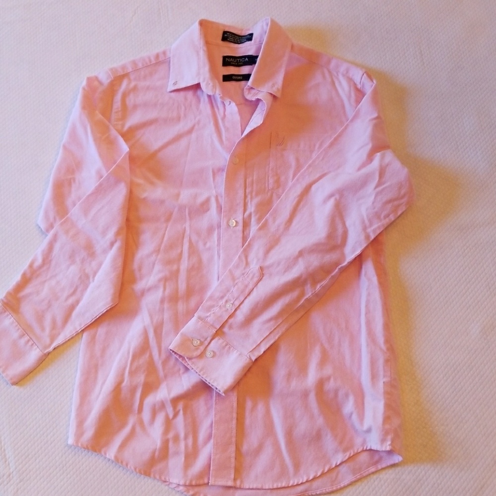 Pink Button Up Nautica Oxford Shirt (WW#5)