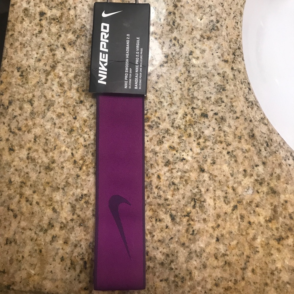 Purple Nike Pro headband