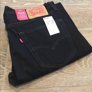 Men’s Levi’s 505 black jeans