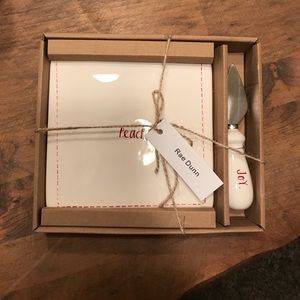 Rae Dunn Peace and Joy cheese board