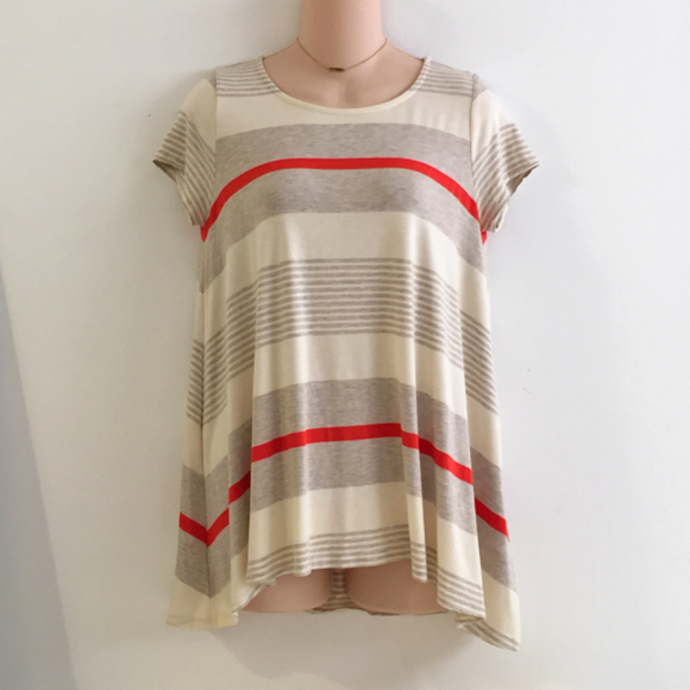 Anthropologie Puella Striped Swing Tee XS
