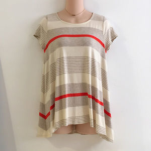 Anthropologie Puella Striped Swing Tee XS