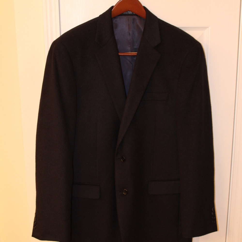 •	Nautica Faux Suede Blazer