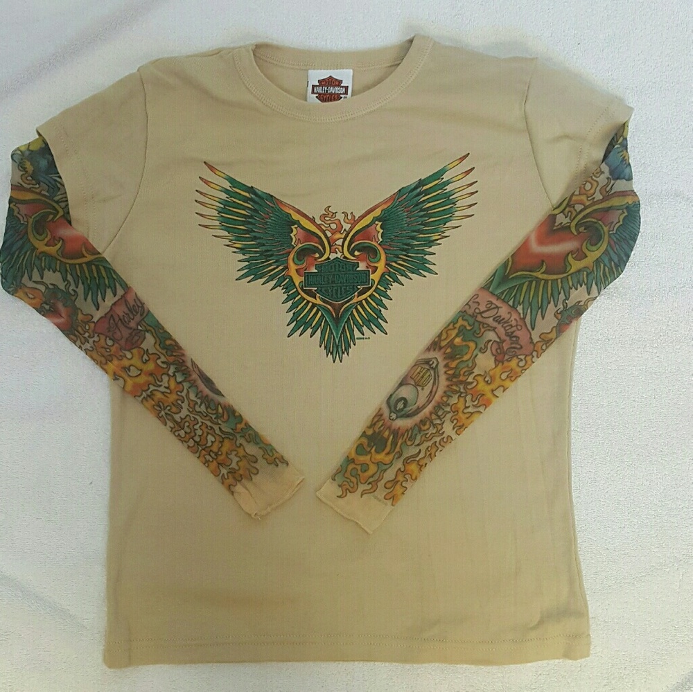 Harley-Davidson long sleeve tattoo shirt
