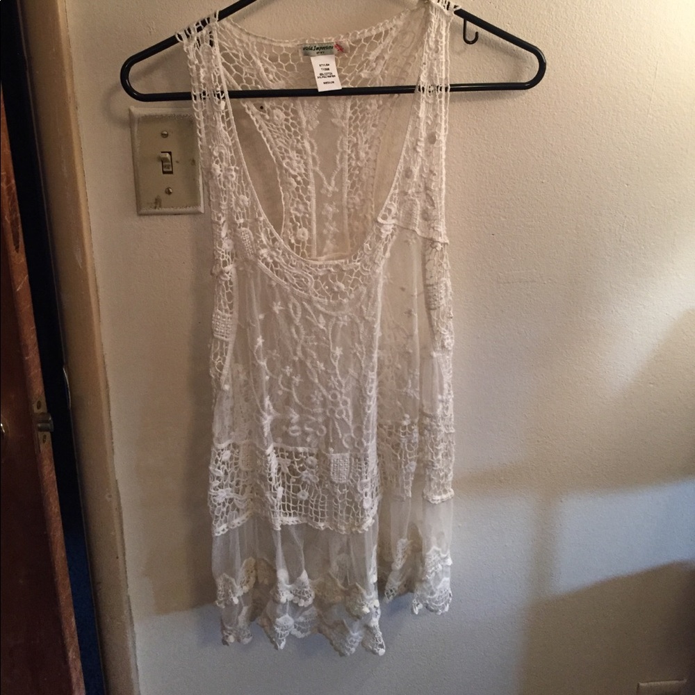 Bathing suit lace cover up