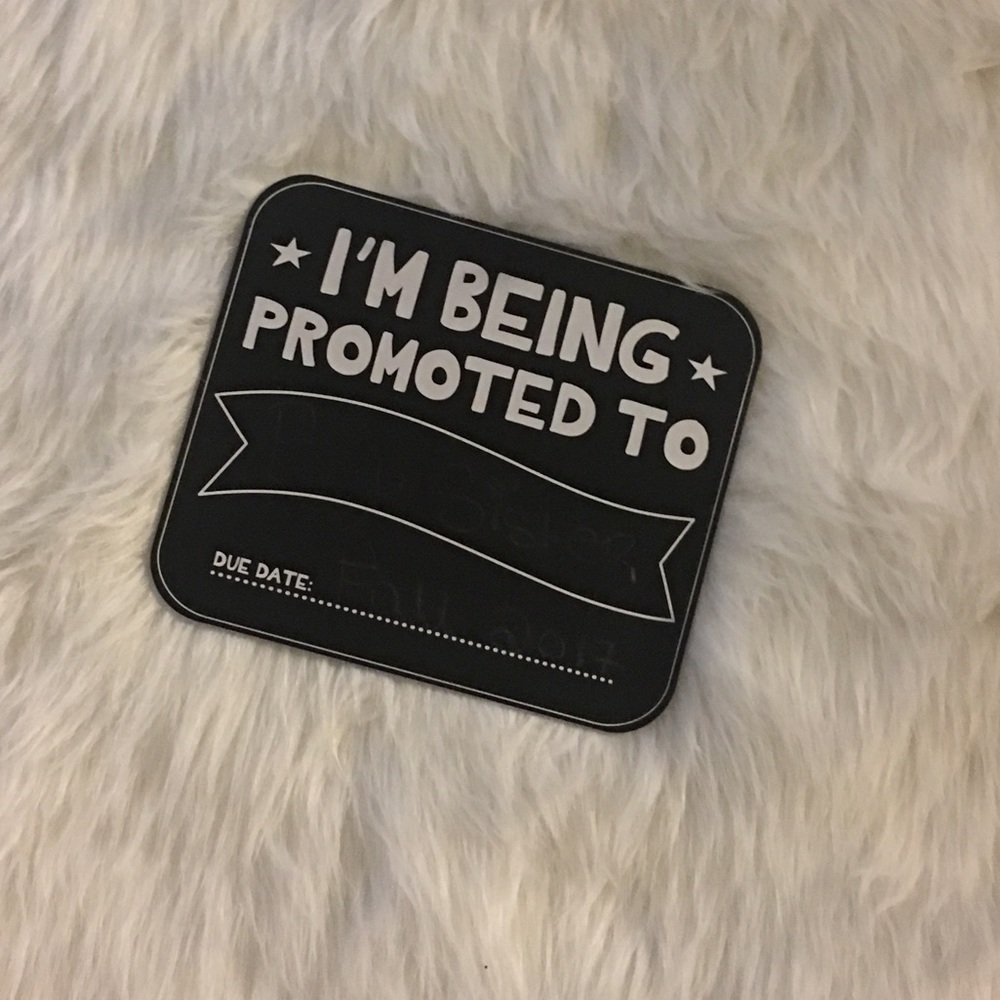 Being promoted chalk board