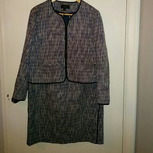 J Crew 16 Tweed Skirt Suit