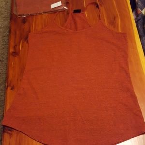 Rust racerback tank top