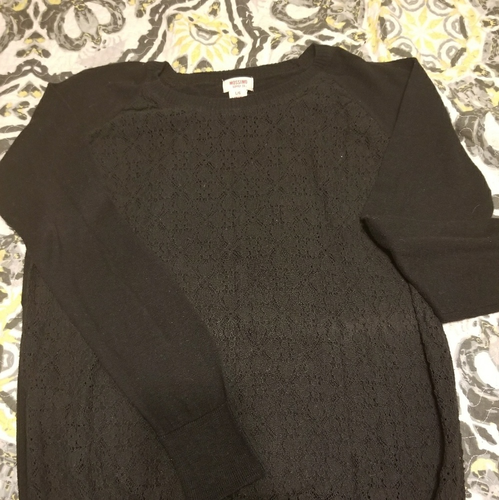 Black lace sweater