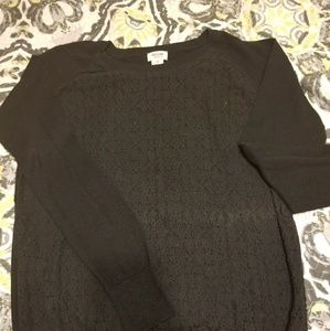 Black lace sweater