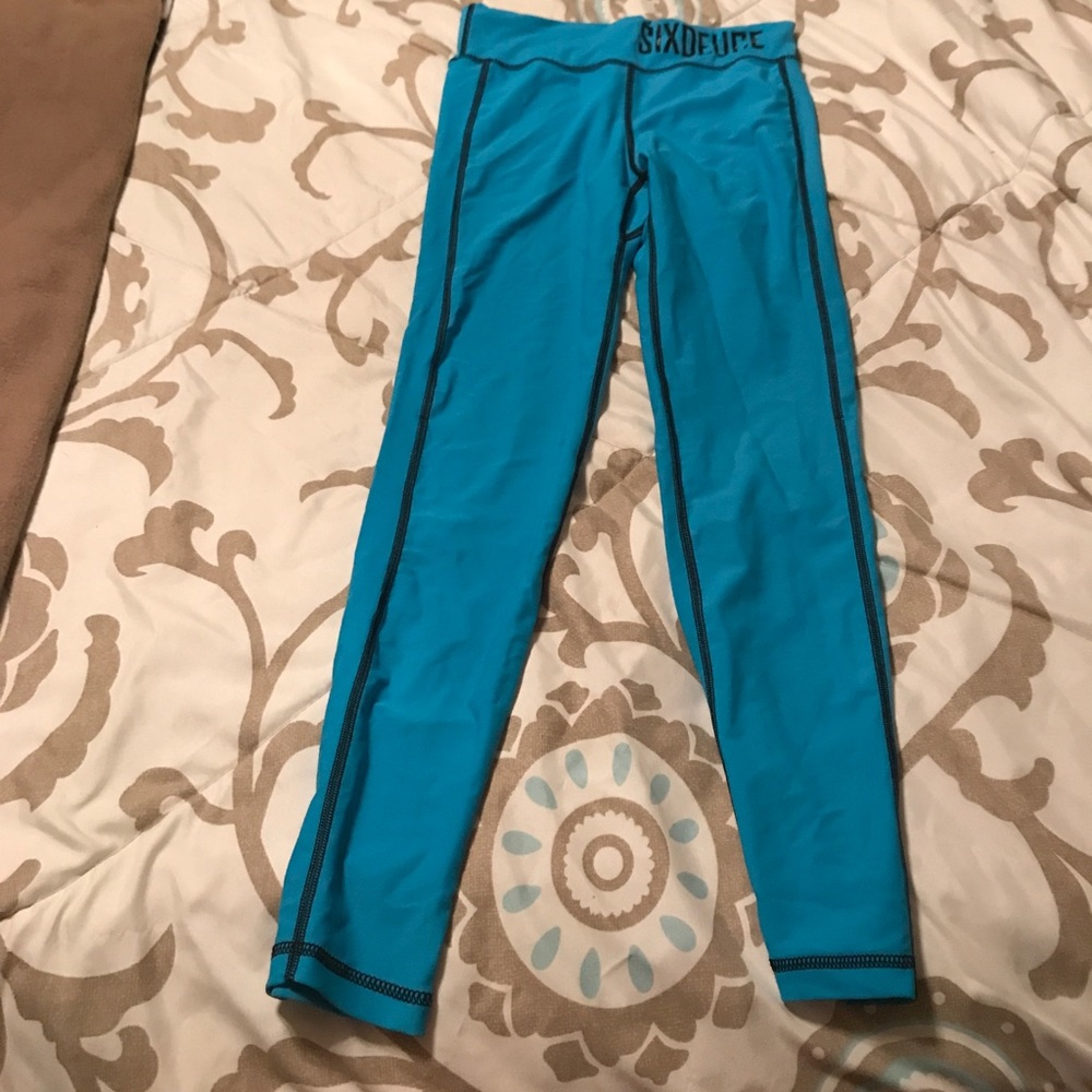Six deuce blue full length legging