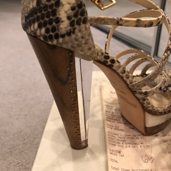 Jimmy choo zena snakeskin Sandal - Picture 3 of 8