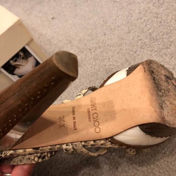 Jimmy choo zena snakeskin Sandal - Picture 4 of 8