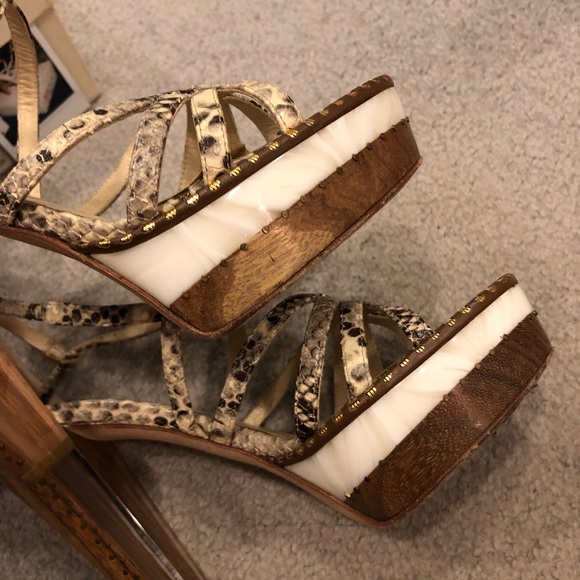 Jimmy choo zena snakeskin Sandal - Picture 6 of 8