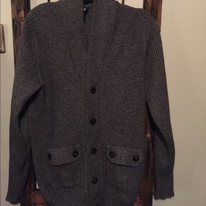 Charcoal buttondown cardigan