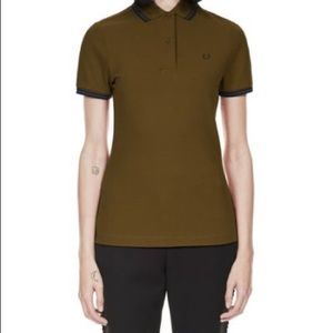 Fred Perry The Twin Tipped Moss Green Polo Shirt