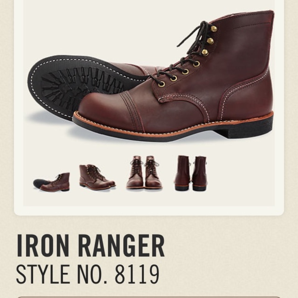 Red Wing Shoes - BRAND NEW - NO. 8119 Iron Ranger