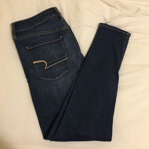 American Eagle medium wash skinny jeans