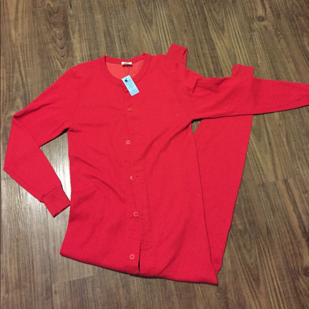 UNISEX: Red long Johns