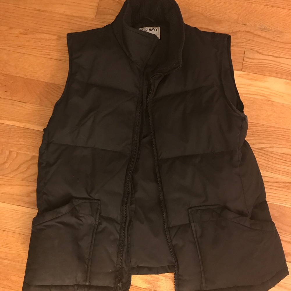 old navy black vest